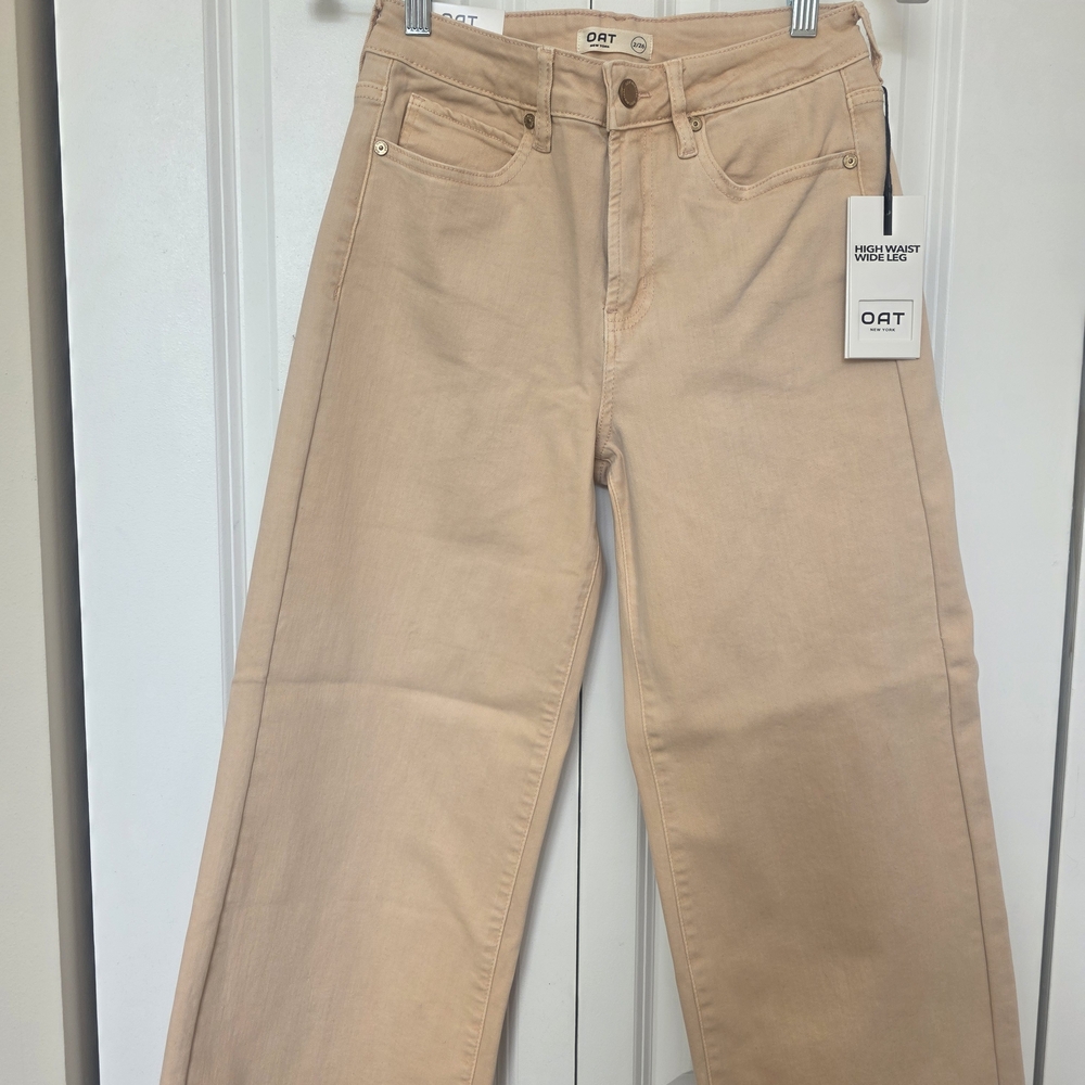 Oat New York Women's Cream Flare Jeans